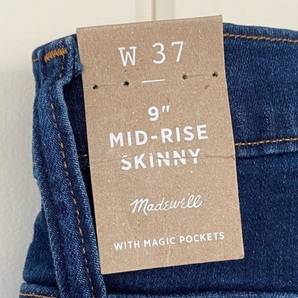 NWT, Madewell, Skinny Jeans, Mid to Hi-Rise, L9933 - Picture 7 of 12